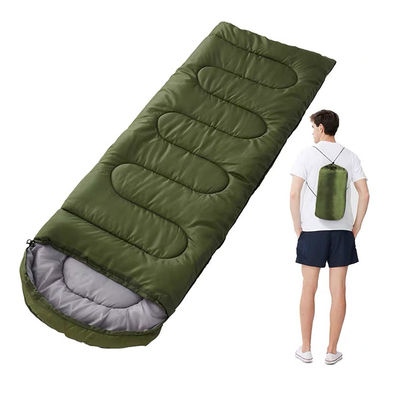 Warm Weather Sleeping Bag Comfortable Rectangle Sleeping Bag With Hood