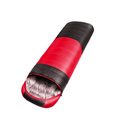 Rectangular Down Filled Sleeping Bag Envelope Shaped Folding Outdoor Sleeping Bag
