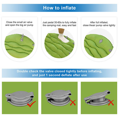 Foot Press Outdoor Camping 2 Season Sleeping Bag Cold Weather Sleeping Pad For Adults Hiking