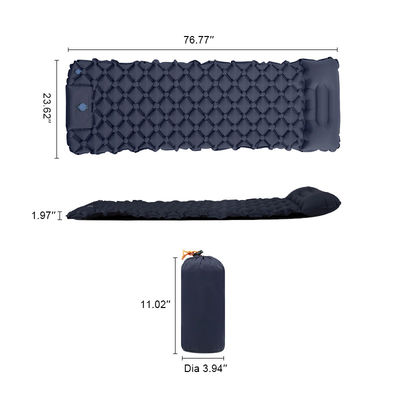 Waterproof TPU Outdoor Sleeping Pad Hiking Mat 5cm Inflatable Camping Pad
