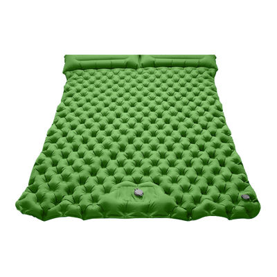 Double Camping Pad For Sleeping Backpacking Sleeping Mat With Pillow