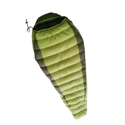 Outdoor Duck Down Wide Mummy Style Sleeping Bag Winter Sleeping Bags For Hiking