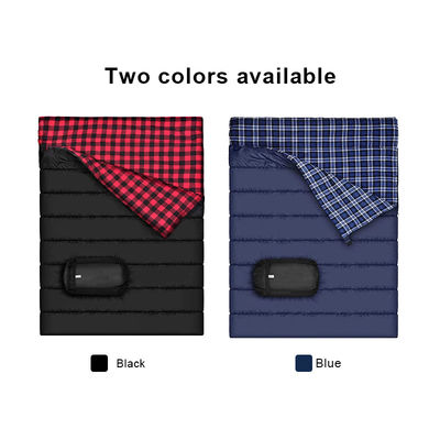 Lightweight Cotton Flannel Double Sleeping Bag Double Sleeping Bag  For Camping