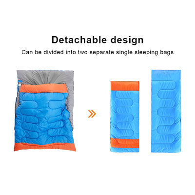 Queen Size Camping Sleeping Bags Waterproof 2 Person Double Sleeping Bag For Adults