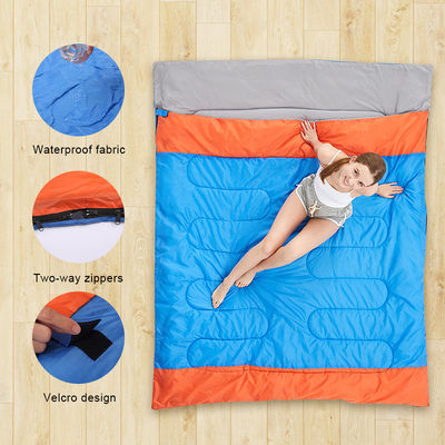 Queen Size Camping Sleeping Bags Waterproof 2 Person Double Sleeping Bag For Adults