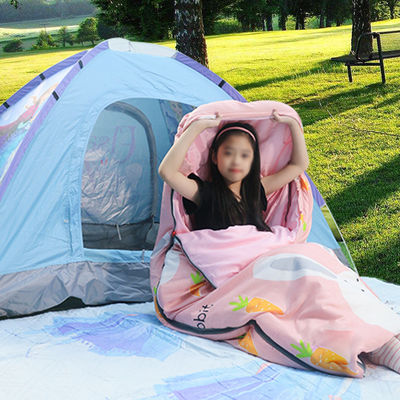 Detachable Warm Kids Sleeping Bags For Adults Pongee Lined Children'S Sleeping Bags