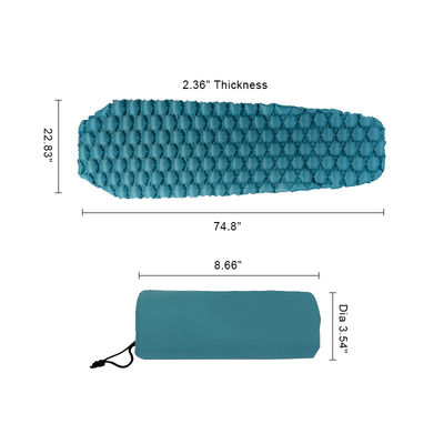 430g Portable Sleeping Pad Inflatable Sleeping Bag For Outdoor Backpacking