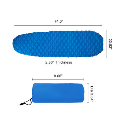 Inflatable Outdoor Sleeping Pad 190 X 58cm Backpacking Sleeping Pad Ultralight Camping Mat