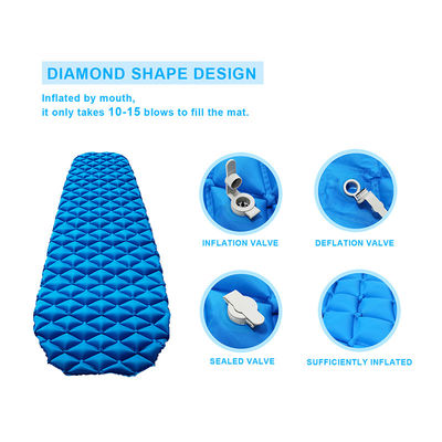 Inflatable Outdoor Sleeping Pad 190 X 58cm Backpacking Sleeping Pad Ultralight Camping Mat