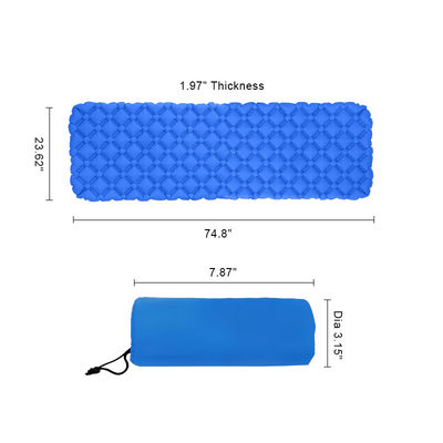 Compact Outdoor Sleeping Pad 5cm Inflatable Sleeping Pad Camping Bed Pad