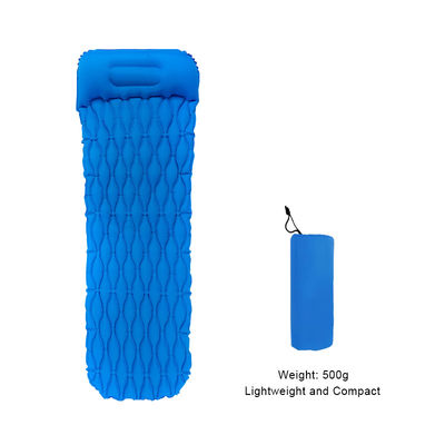 40D Nylon TPU Outdoor Sleeping Pad Ultralight Inflatable Sleeping Pad Hiking Air Mattress