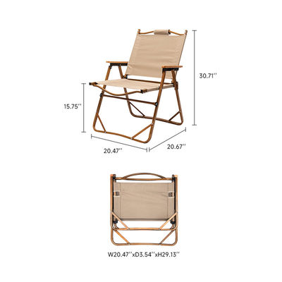 Waterproof Aluminum Light Backpack Portable Chair For Outdoor Camping