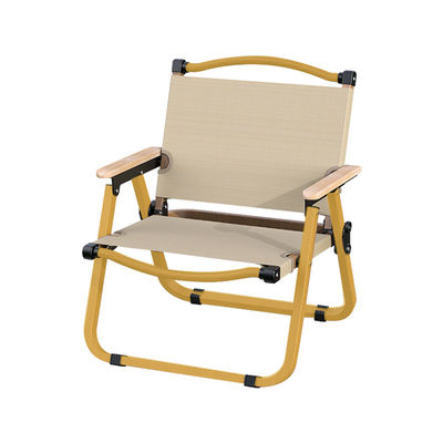 Long Lasting Metal Portable Camping Chair Folding Black Comfortable