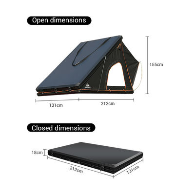 Premium Grade Clamshell Aluminium Roof Tent 2 Person Car Tents Camping Outdoor Roof Top