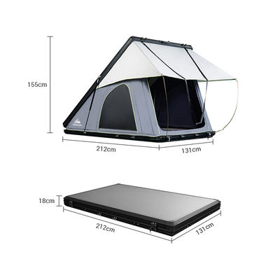 Easy To Use Clamshell Aluminium Hardshell Roof Top Tent For Car Camping