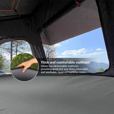 Easy To Use Clamshell Aluminium Hardshell Roof Top Tent For Car Camping