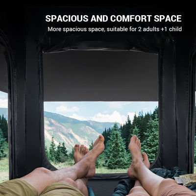 Large Car Roof Tent Hard Shell Style Elevated Outdoor Tents Roof Top Open Size 212x131x155cm