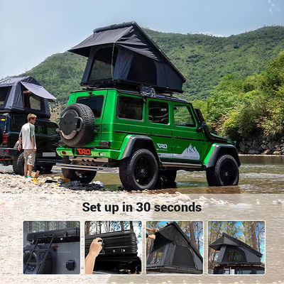 300gsm Polyester Fabric Material Camper Alu Fast Fit Hard Shell Roof Top Tent 212x131x155cm
