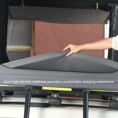 Great View And Ventilation Aluminium Pop Up Roof Top Tent Car Roof Tent Camping For 3-4 Person
