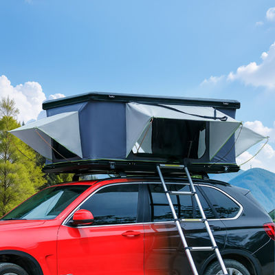 Great View And Ventilation Aluminium Pop Up Roof Top Tent Car Roof Tent Camping For 3-4 Person