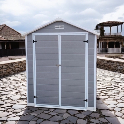 Flat Pack Plastic Garden Sheds Easy Assembly Modern Style Outdoor Garden Shed