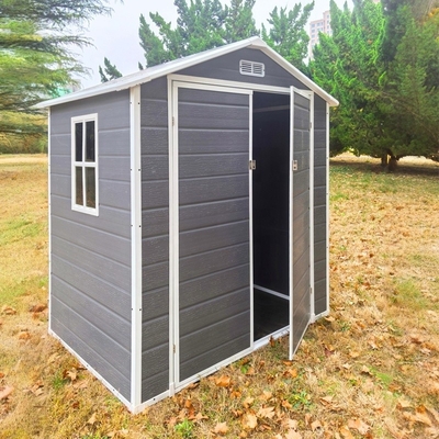 UV Resistant Easily Assembled Outdoor Storage Shed Lockable Door Backyard Storage Shed
