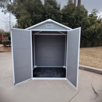 6x4ft Knocked-down Structure Backyard Storage Shed Double Swing Door Outdoor Storage Shed