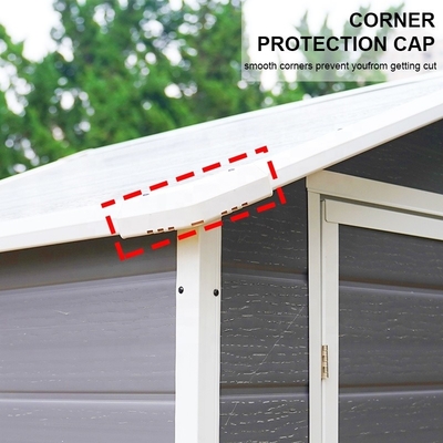 6x4ft Knocked-down Structure Backyard Storage Shed Double Swing Door Outdoor Storage Shed