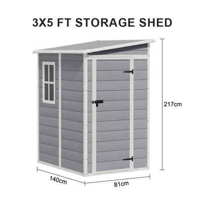 Durable Construction Garden Shed Lean-to Design Waterproof Outdoor Garden Sheds